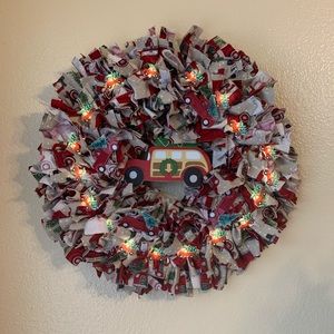 Christmas Wreath Red Truck